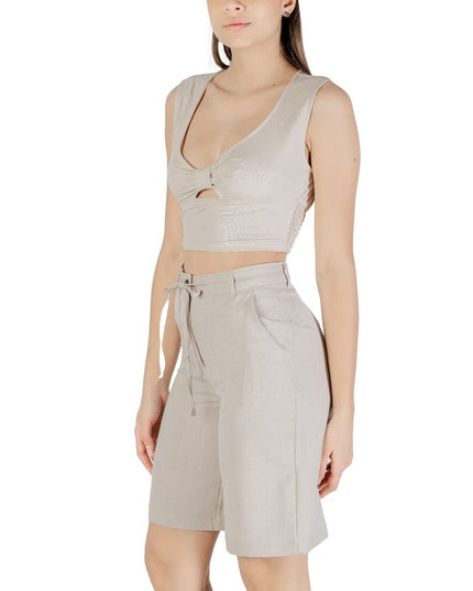 Only Beige Viscose Top