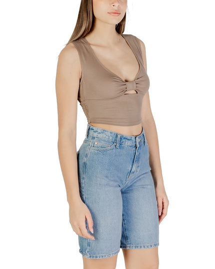 Only Brown Viscose Top