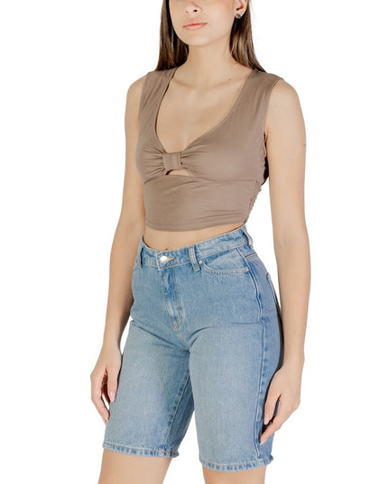 Only Brown Viscose Top