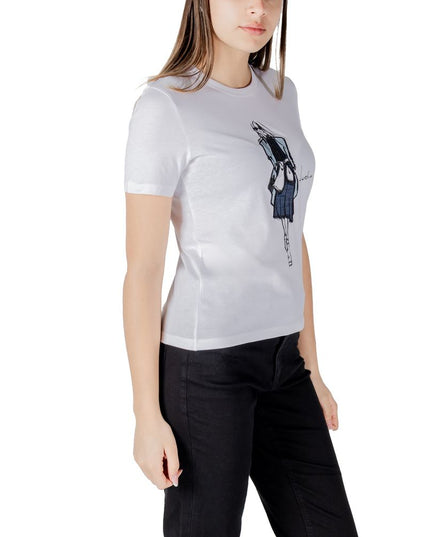 Only White Organic Cotton Long Sleeve T-Shirt