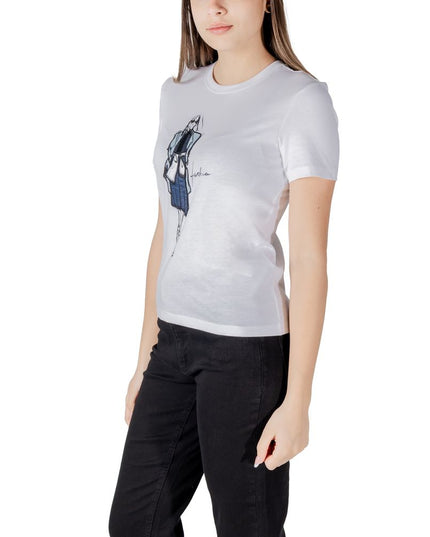 Only White Organic Cotton Long Sleeve T-Shirt