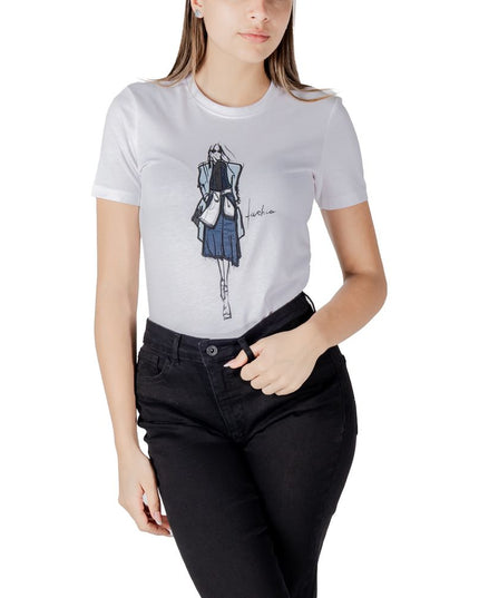 Only White Organic Cotton Long Sleeve T-Shirt