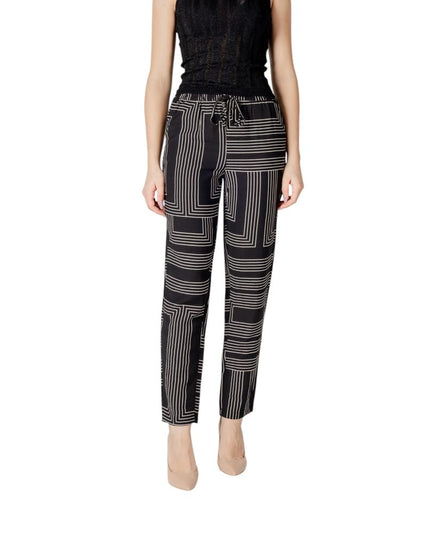 Jacqueline De Yong Black Viscose Pants