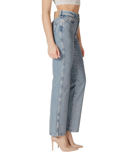 Only Blue Cotton Mom Jeans