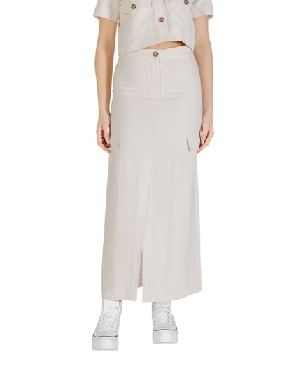 Jacqueline De Yong Bicolor Viscose Long Skirt