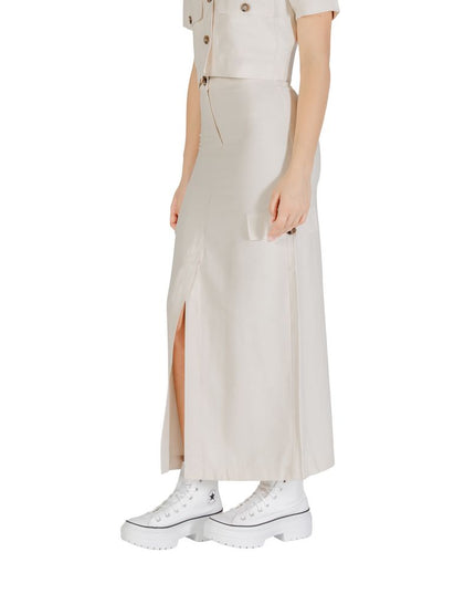 Jacqueline De Yong Bicolor Viscose Long Skirt