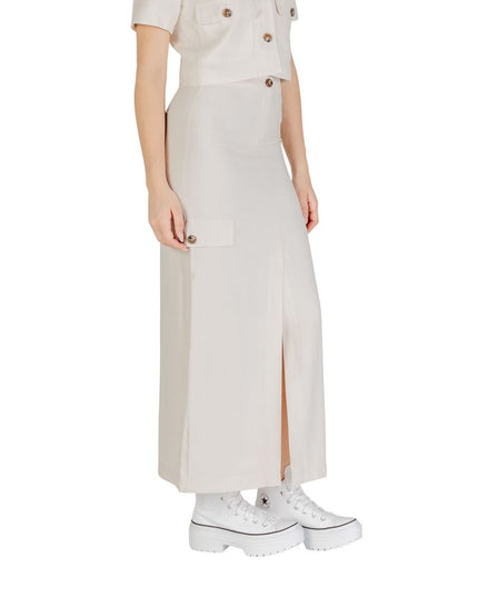 Jacqueline De Yong Bicolor Viscose Long Skirt