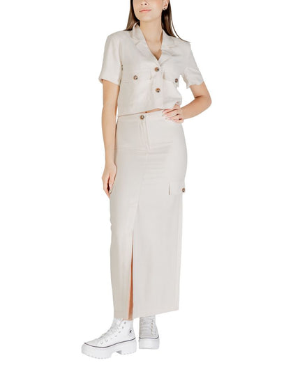 Jacqueline De Yong Bicolor Viscose Long Skirt