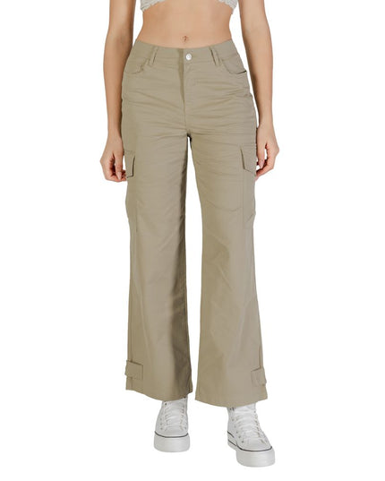 Only Beige Cotton Cargo Pants