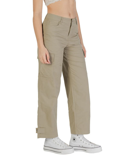 Only Beige Cotton Cargo Pants