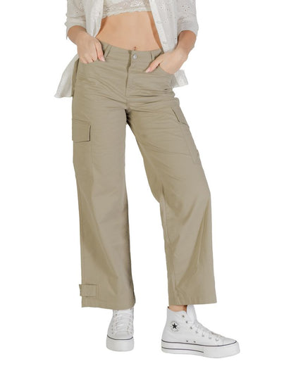 Only Beige Cotton Cargo Pants