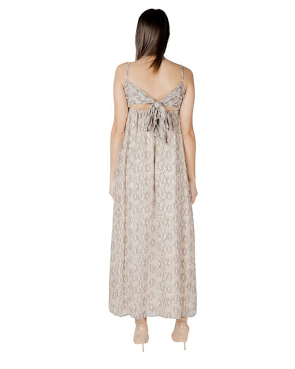 Only Beige Recycled Polyester Long Dress