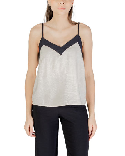 Vero Moda Cream Nylon Top