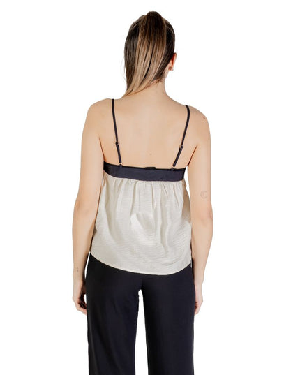 Vero Moda Cream Nylon Top