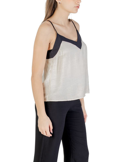 Vero Moda Cream Nylon Top