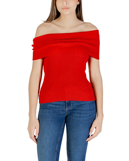 Only Red Polyester T-Shirt