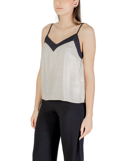 Vero Moda Cream Nylon Top