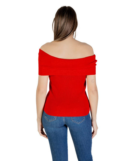 Only Red Polyester T-Shirt