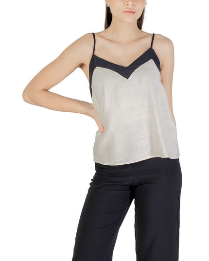 Vero Moda Cream Nylon Top