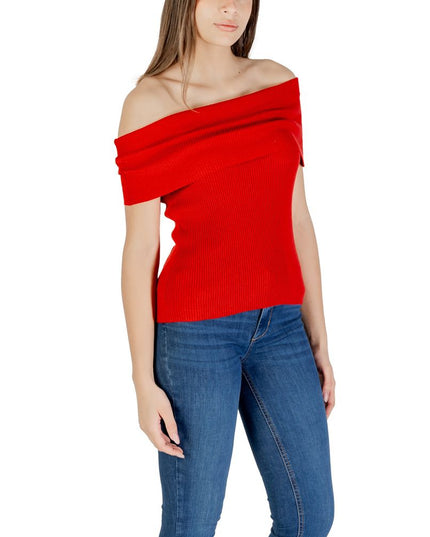 Only Red Polyester T-Shirt