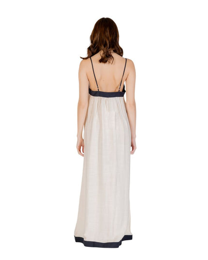 Vero Moda Beige Nylon Long Dress