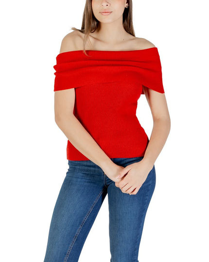 Only Red Polyester T-Shirt