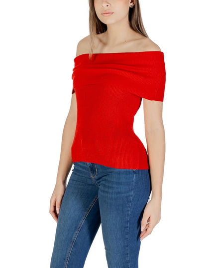 Only Red Polyester T-Shirt