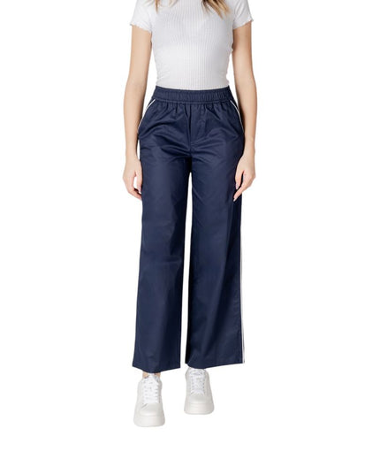 Only Blue Cotton Casual Pants