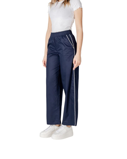 Only Blue Cotton Casual Pants