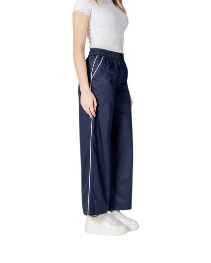 Only Blue Cotton Casual Pants
