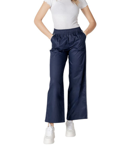 Only Blue Cotton Casual Pants