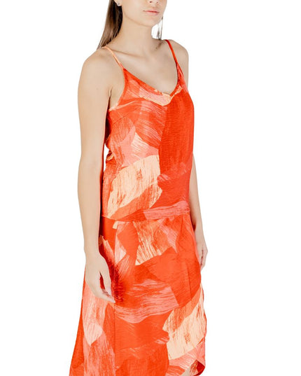 Vila Clothes Red Polyamide Top