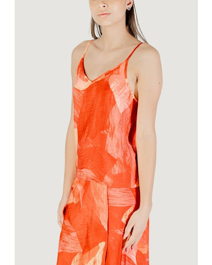 Vila Clothes Red Polyamide Top