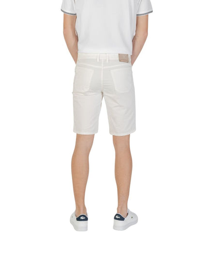 Jeckerson White Cotton Bermuda Shorts