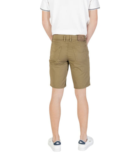 Jeckerson Green Cotton Bermuda Shorts