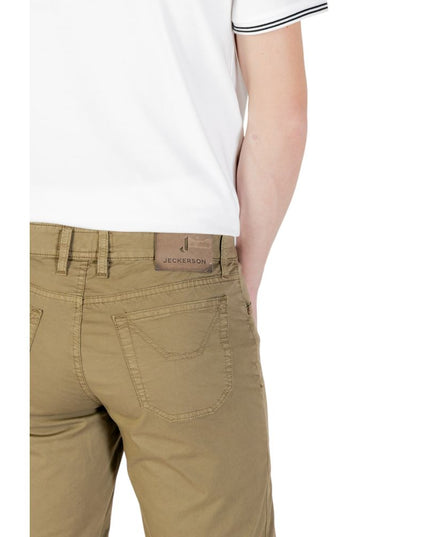 Jeckerson Green Cotton Bermuda Shorts