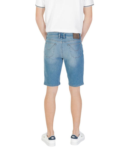 Jeckerson Light Blue Cotton Bermuda Shorts