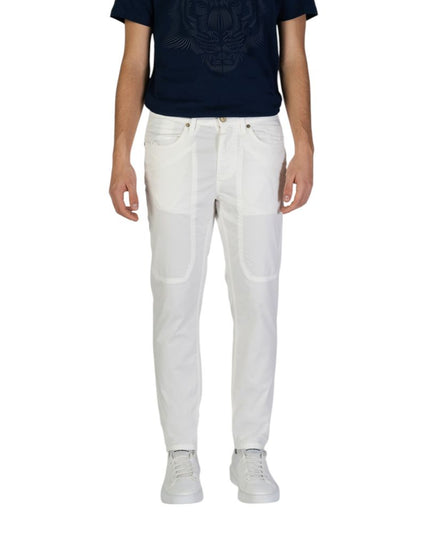 Jeckerson White Cotton Skinny Pants