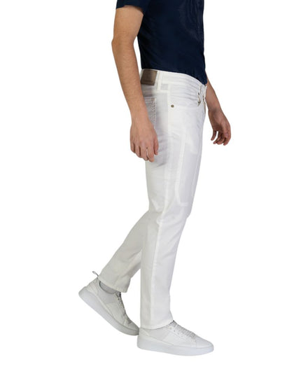 Jeckerson White Cotton Skinny Pants