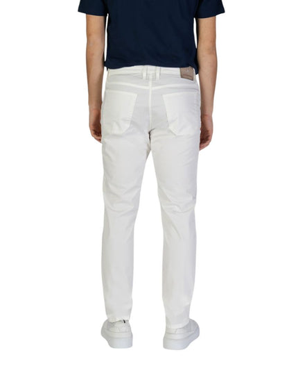 Jeckerson White Cotton Skinny Pants