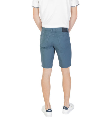 Jeckerson Blue Cotton Bermuda Shorts