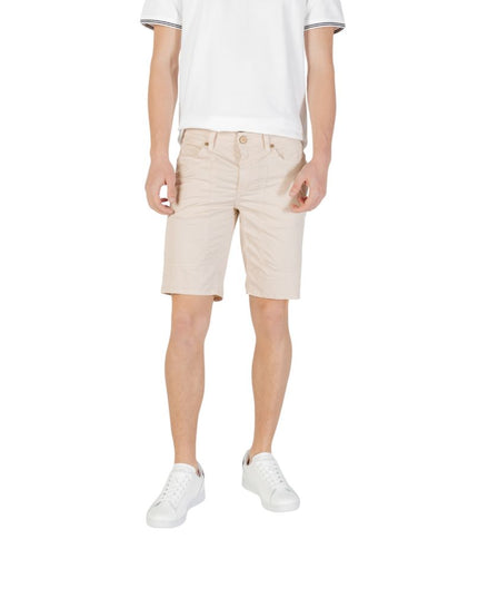 Jeckerson Beige Cotton Bermuda Shorts