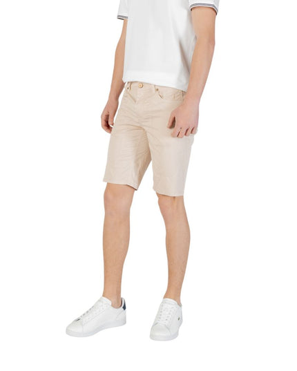 Jeckerson Beige Cotton Bermuda Shorts