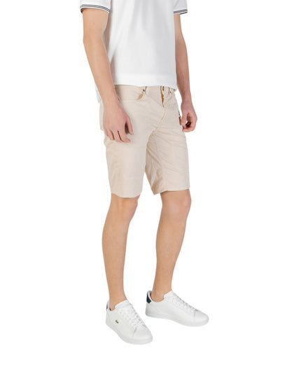 Jeckerson Beige Cotton Bermuda Shorts