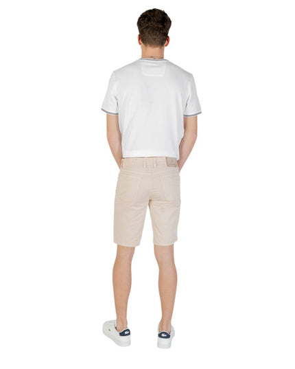 Jeckerson Beige Cotton Bermuda Shorts