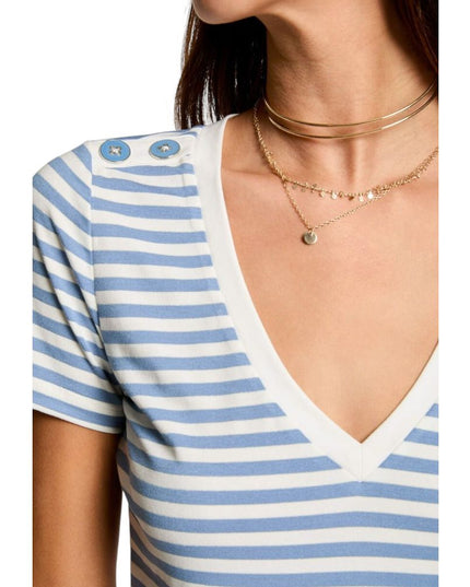 Morgan De Toi White Viscose T-Shirt