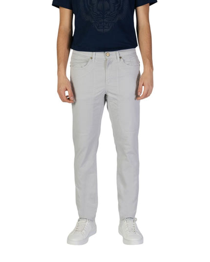 Jeckerson Gray Cotton Skinny Pants