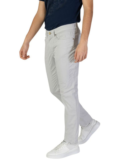 Jeckerson Gray Cotton Skinny Pants