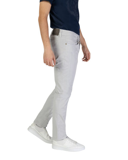 Jeckerson Gray Cotton Skinny Pants