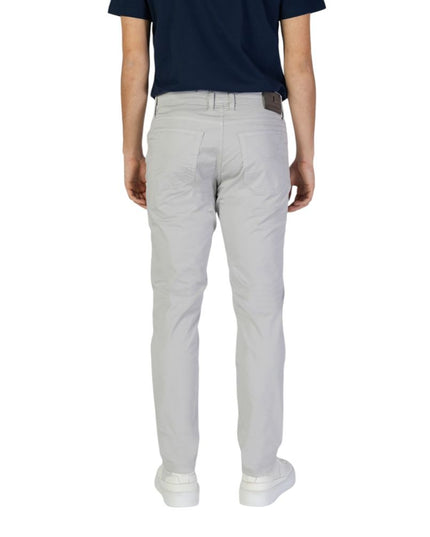 Jeckerson Gray Cotton Skinny Pants